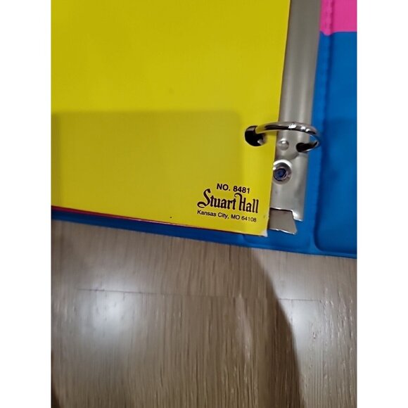 Vtg Lisa Frank 3 Ring Binder Pink Rainbow Rose Butterfly 90s - Picture 10 of 11